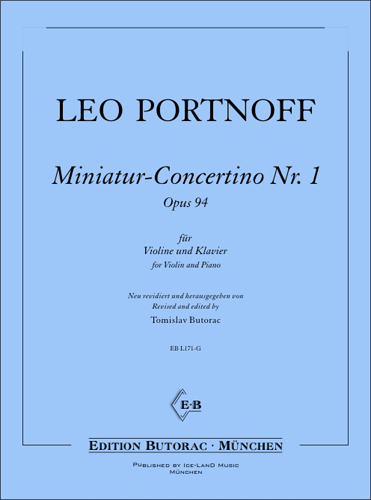 Cover - Leo Portnoff, Miniatur-Concertino No. 1